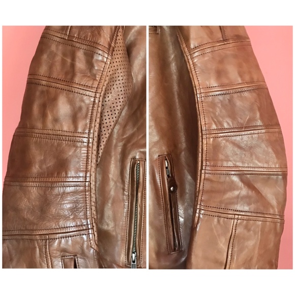 Ronin RSD Motorcycle 100% Leather Jacket Mens XL color Tobacco 2017 - Picture 5 of 16